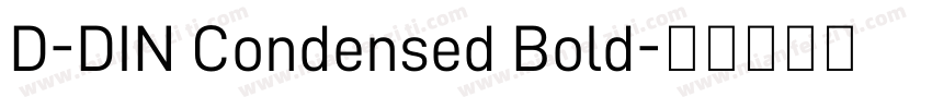 D-DIN Condensed Bold字体转换